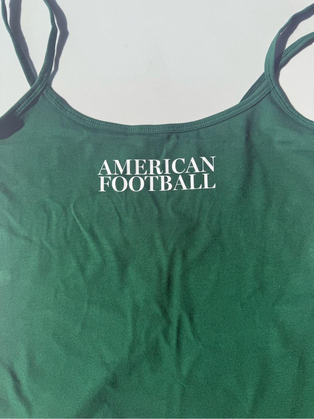 Green 'American Football' Cropped Tank Top - Wild Fable - Picture 6 of 6